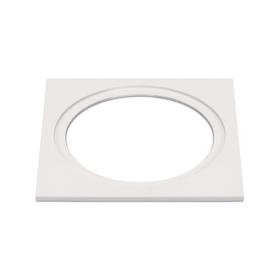 DX210045  Bania S 90x90mm White Square Frame Suitable For Bania, Bania A and Bazi Downlight